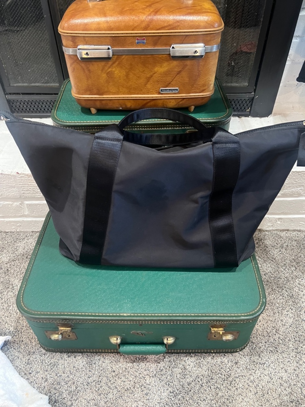 Ted Baker Black Nylon Duffel Tote Bag - Picture 3 of 7